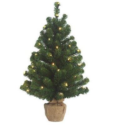 60cm Burlap Table Tree met Warm LED [24] - Holiday tree