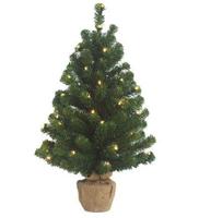 Burlap tafelboom 60 cm Table Tree 24LED warm wit Holiday Tree - Holiday tree - thumbnail