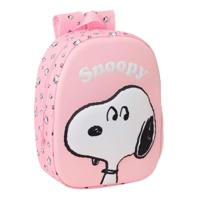 Kinderrugzak Snoopy Roze 27 x 33 x 10 cm 3D - thumbnail