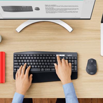 Logitech MK850 toetsenbord RF-draadloos + Bluetooth QWERTY US International Zwart