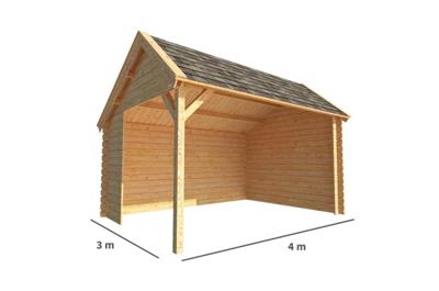 Overkapping Michelle-Mina 400 cm bij 300 cm diep kapschuurdak Warentuin Collection - Warentuin collection Overkapping Michelle-Mina 400 cm bij 300 cm diep kapschuurdak Warentuin Collection - Warentuin collection