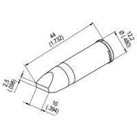 Ersa 0242CDLF100 Soldeerpunt Beitelvorm Grootte soldeerpunt 10 mm Inhoud: 1 stuk(s) - thumbnail