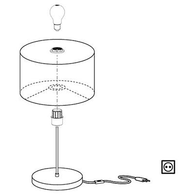 EGLO tafellamp Maserlo - zwart - Leen Bakker