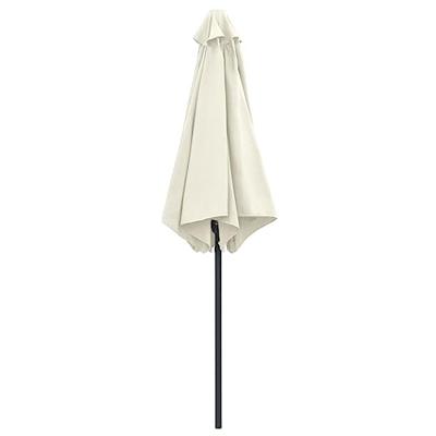 VidaXL Parasol met aluminium paal 270x246 cm zandwit - thumbnail