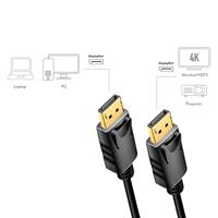 LogiLink CD0102 DisplayPort kabel 3 m Zwart - thumbnail