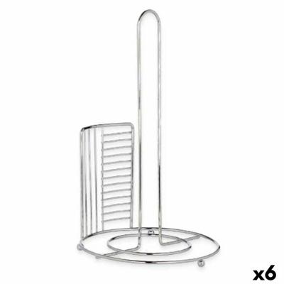 Houder voor keukenpapier Kinvara Zilverkleurig Zilver Metaal 18,5 x 31,5 x 18,5 cm 18,5 x 32,4 x 18,5 cm (6 Stuks)