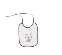 Interbaby slabbetje Konijn junior 25 x 20 cm katoen - thumbnail