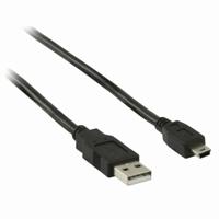 Nedis USB-Kabel | USB-A Male | USB Mini-B 5-Pins Male | 480 Mbps | 2 m | 1 stuks - CCGB60300BK20 CCGB60300BK20 - thumbnail