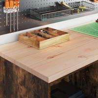 Garagekast 60x51x85 cm massief grenenhout gerookt eiken - thumbnail