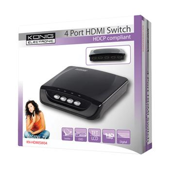 HDMI switch 4-poorts HDMI switch 4-poorts