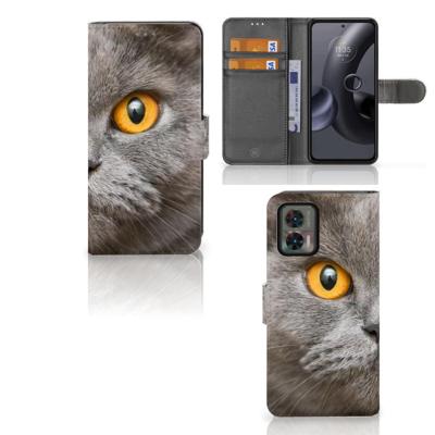 Telefoonhoesje | Met pasjeshouder | Motorola Edge 30 Neo Britse Korthaar Telefoonhoesje | Met pasjeshouder | Motorola Edge 30 Neo Britse Korthaar