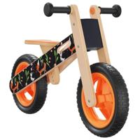 VidaXL Loopfiets voor kinderen oranje met print - thumbnail