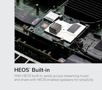 Denon AVR-X3800H 9,4-Ch-ontvanger (model 2022) - 8K UHD Home Theater AVR (105W X 9) Ingebouwde Bluetooth, Wi-Fi en HEOS streaming in meerdere kamers, Dolby Atmos, DTS:X, IMAX Enhanced & Auro 3D
