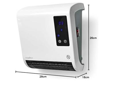 Nedis HTBA20WT Keramische ventilatorkachel 20 m² Wit, Grijs