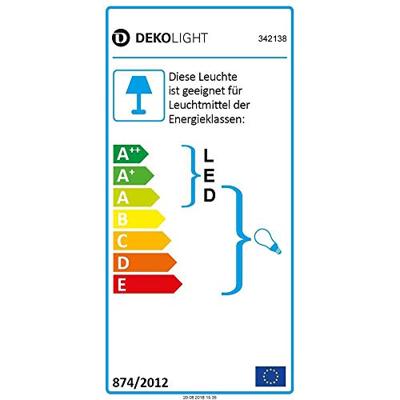 Deko Light Ankaa 280 342138 Hanglamp LED, Halogeen E27 40 W RVS