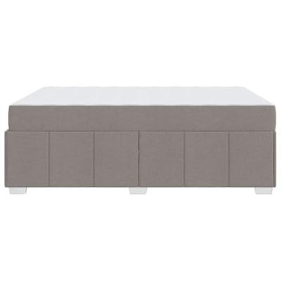 Bedframe met matras Taupe 140 x 200 cm Stof