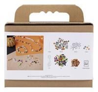 Creativ Company Mini hobbyset sieraden, halskettingen en armbanden, halloween kleuren, 1 doos - thumbnail