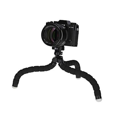 Rollei Monkey Pod - buigzaam mini statief met flexibele poten, max. hoogte 27 cm - incl. kogelkop, anti-slip rubberen voetjes en snelwisselplaat - zwart