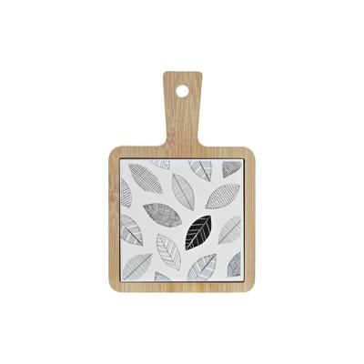 Snackdienblad DKD Home Decor Wit/Zwart Bamboe Keramiek Lakens Cottage 18 x 12 x 1 cm Snackdienblad DKD Home Decor Wit/Zwart Bamboe Keramiek Lakens Cottage 18 x 12 x 1 cm