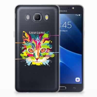 Samsung Galaxy J5 2016 Telefoonhoesje met Naam Cat Color Samsung Galaxy J5 2016 Telefoonhoesje met Naam Cat Color