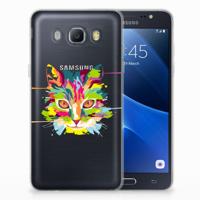 Samsung Galaxy J5 2016 Telefoonhoesje met Naam Cat Color - thumbnail