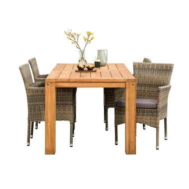 Le Sud tuinset stapelstoel Verona Antibes V2 - 5-delig