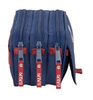 Pennenetui met 3 vakken El Pulpo Marineblauw 21,5 x 10 x 8 cm - thumbnail