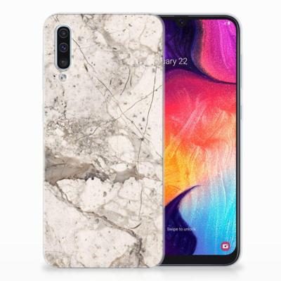 Samsung Galaxy A50 | TPU | Siliconen hoesje | Marmer Beige Samsung Galaxy A50 | TPU | Siliconen hoesje | Marmer Beige