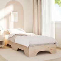 Bedframe zonder matras stapelbaar 90x200 cm massief hout - thumbnail