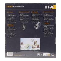 TFA Dostmann 60.3522.02 Wandklok Zendergestuurd 30 cm x 4.3 cm Zilver - thumbnail