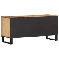 Tv-meubel 100x34x46 cm massief ruw mangohout - thumbnail