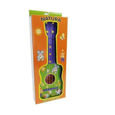 Kindergitaar Reig Paars Groen 4 Touwen