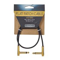 RockBoard Gold Series Flat Patch Cable zwart 45 cm - thumbnail