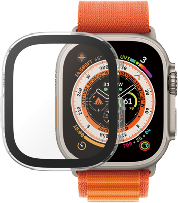 PanzerGlass Full Body 3677 Screenprotector (glas) Apple Watch Ultra Series (49 mm), Watch Ultra 2 Series (49 mm) 1 stuk(s) Krasvast, Anti-vingerafdruk