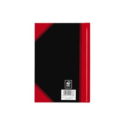 Notitieboek Bantex zwart/rood A5 lijn 70gr 96vel | 6 stuks