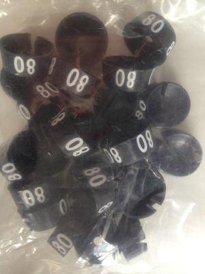 MB zwart/wit 80 voor op kledinghanger