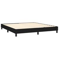 Boxspring met matras stof zwart 160x200 cm - thumbnail