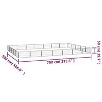 Hondenkennel 24 panelen 100x50 cm gepoedercoat staal zwart - thumbnail