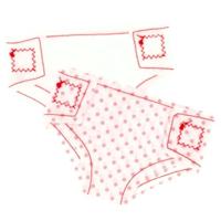 Poppenluiers Stof Op Kaart 2 Stuks - thumbnail