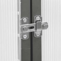 Tuinkas met basisframe 169x169x202 cm aluminium antracietkleur - thumbnail