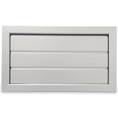 Overdrukrooster aluminium wit RAL 9010