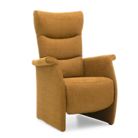 Relaxstoel Wilson Donkergeel Stof - thumbnail