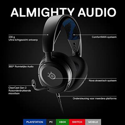 Hoofdtelefoon met microfoon SteelSeries Zwart - thumbnail