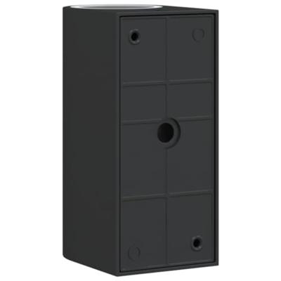 VidaXL Buitenwandlampen 2 st gegoten aluminium zwart - thumbnail