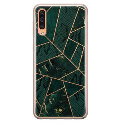 Samsung Galaxy A50/A30s siliconen hoesje - Abstract groen Samsung Galaxy A50/A30s siliconen hoesje - Abstract groen