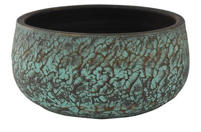 Bowl evi antiq bronze bloempot binnen 28 cm