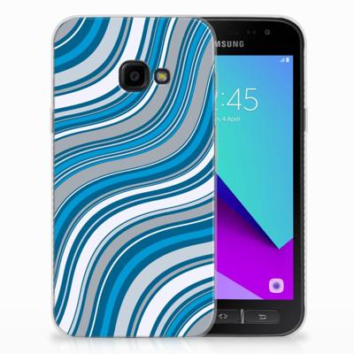 Samsung Galaxy Xcover 4 | Xcover 4s | TPU bumper | Waves Blue
