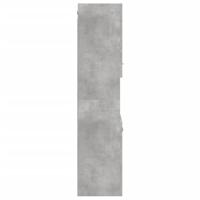 Badkamerwandkast 30x30x130 cm bewerkt hout betongrijs - thumbnail