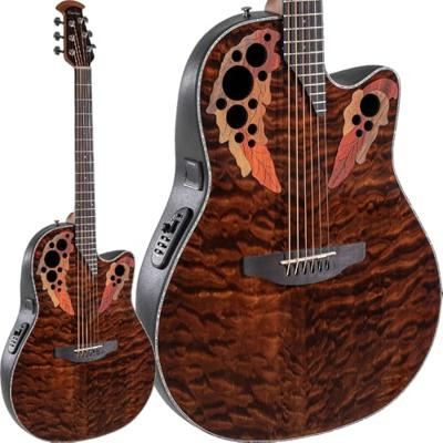 Ovation CE44P-TGE Celebrity Elite Exotic Dark Tiger Eye elektrisch-akoestische westerngitaar - thumbnail