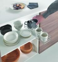 Metaltex Smart Kitchen Schuifbaar Mandje 12x42x7 cm Zilver - thumbnail